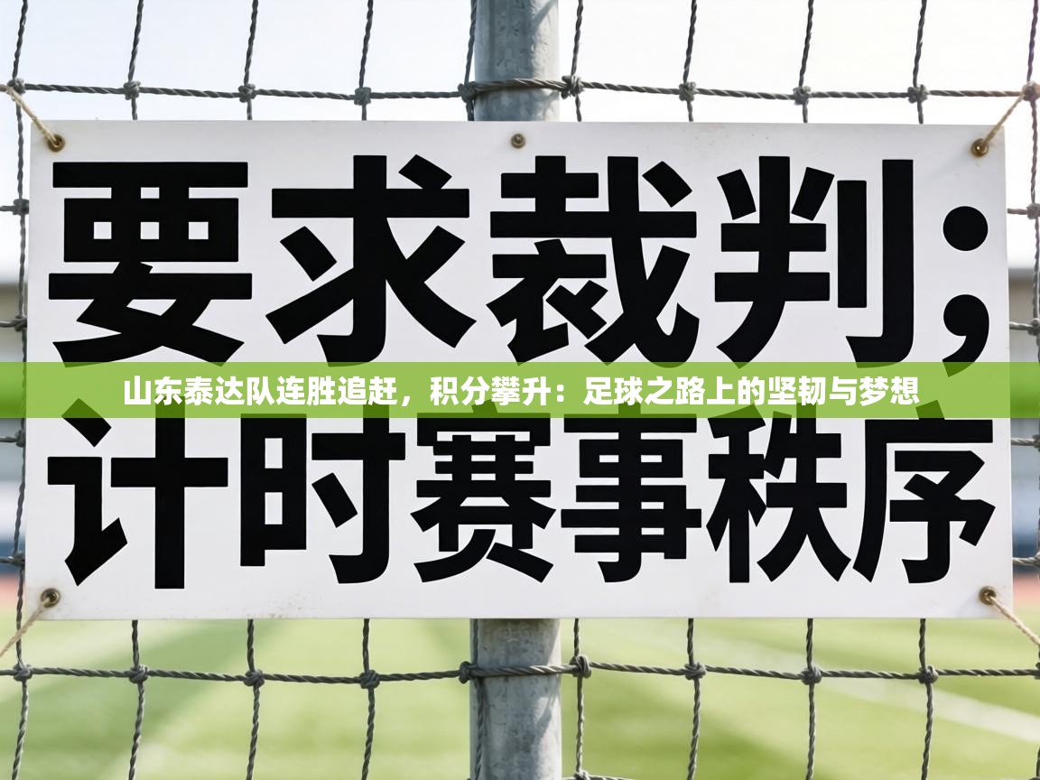 山东泰达队连胜追赶，积分攀升：足球之路上的坚韧与梦想  第2张